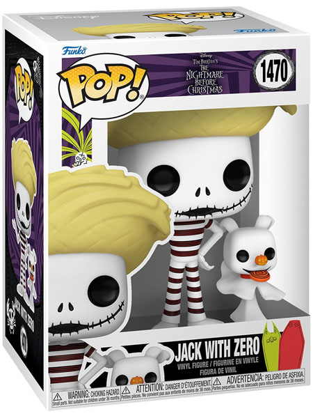 Funko POP #1470 Disney The Nightmare Before Christmas Beach Jack with Zero Figure